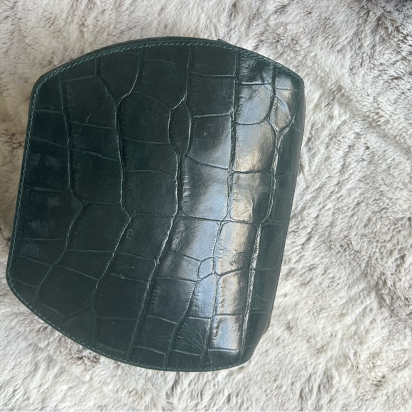 STAUD croc dark green Frida Bag - Picture 6 of 10